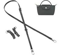 UMIUP Leather Purse Straps for Longchamp Bag Conversion Kit, Purse Straps Replacement for Longchamp Le Pliage Tote Bag Original Mini, Graphite Gray-a, Graphite Gray-A