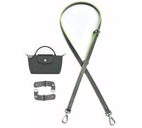 UMIUP Leather Purse Straps for Longchamp Bag Conversion Kit, Purse Straps Replacement (Graphite Gray-B) for Longchamp Le Pliage Tote Bag Original Mini Pouch Strap, Graphite Gray-b, Graphite Gray-B