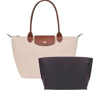 UMIUP Purse Organiser, Multi-Pocket Felt Handbag Organiser, Folding Tote Bag Organiser Insert for Insert Wallet Organiser for Longchamp (Black, Medium)