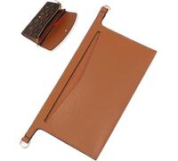 Umiup Purse Insert Organizer Conversion Kit for Emilie Wallet, Crossbody Conversion kit Compatible with LV Sarah Wallet(Brown)