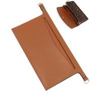 Umiup Purse Insert Organizer Conversion Kit for Emilie Wallet, Crossbody Conversion kit Compatible with LV Sarah Wallet, Convert Classic Long Flap Wallet Into Crossbody Bag (Brown)