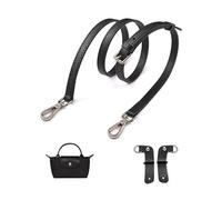 Umiup Shoulder Strap for Longchamp Leather Wallet Strap for Conversion Kit, Leather Strap Carry Straps for Longchamp Mini Bag Straps, Bag Strap Extension (Black B)