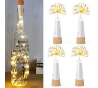 UMIWE Rechargeable Bottle Lights with Cork, Portable Battery-Free Decorative Lights - 2025 Mini Fairy String Lights for Party, Halloween & Christmas