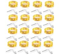 UMIWE Rechargeable LED Fairy Lights -USB Powered Battery Operated String Lights, Warm White Waterproof Copper Wire Firefly Light for Bedroom Wedding DIY Decor Christmas