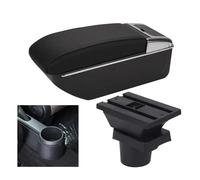 UMIXIRE For VW UP For Skoda For Citigo Armrest Box Car Armrest Console Car Storage Box Cup Holder(Black)