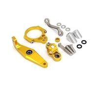 UMIXIRE For Y&amaha XSR900 XSR 900 700 XSR700 2022 2023 2024 Motorcycle Adjustable Steering Damper Stabilizer Mounting Bracket Kit(Bracket-Gold)