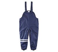 umkaumka Boy Trail Rain Pants Fleece Lined Overalls Bibs Snow Pants 3-4 Years Dark Blue