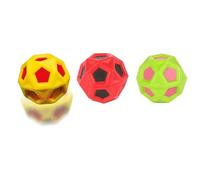 UMKY 6CM Super Bounce Ball with Pentagonal Hole Shape Ergonomic Design Bounces 15M Ultra High Galaxy Space Rubber Sports Training Balls Stress Relief Toy for Kids