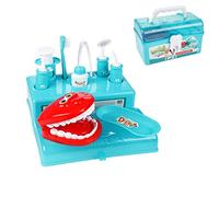 UMKY Kids Pretend Dentist Toy Medical Check up carry case playset with Teeth