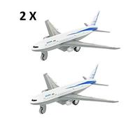 UMKYTOYS 2 Diecast Model Aeroplanes Commerical Aircraft Airline Toy
