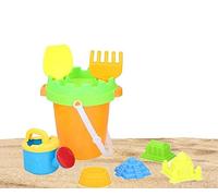 UMKYTOYS Beach Bucket And Spade Set Sand Toys For Kids (Orange Beach Ste)