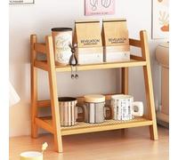 Umllpet Kitchen Organiser, Bamboo Imitation Rattan Weaving Decorative Kitchen, Spice Rack, Bamboo Standing, Spice Rack, Standing Kitchen Storage & Organisation, Organiser for Worktop, Kitchen, Office