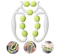 Umllpet Massage Roller, Massage Roller Legs, Leg Muscle Massager - Deep Tissue Massage Roller with 9 Wheels, Leg Muscle Massager Foot Massage Roller, Massage Roller for Leg Foot Arm Massage (Green)