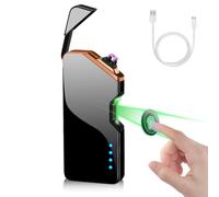 Umllpet Rechargeable Electronic Lighter with USB Port, Windproof Flameless Lighter for Candles, Gifts for Men, Him, Dad, Men, Grandpa, Women, Birthday Electric Lighter