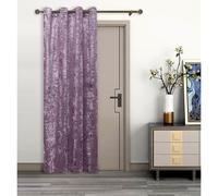 umlout Thermal Door Curtain Agra Mauve Lined Crush Velvet Winter - Saves Energy, Prevents Draughts Reduces Heat Loss