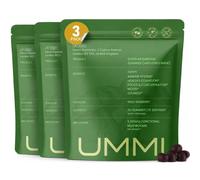 UMMI 12-in-1 Super Mushroom Gummies with Lion’s Mane, Reishi, Cordyceps - 2500mg Functional Mushroom Complex for Immunity, Focus, Mood & Skin -