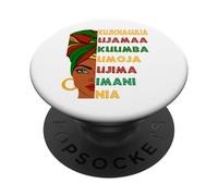 Umoja Kujichagulia Ujima Ujamaa Nia Kuumba Imani PopSockets Adhesive PopGrip