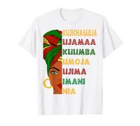 Umoja Kujichagulia Ujima Ujamaa Nia Kuumba Imani T-Shirt