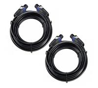 UMOKI 30 Feet 12 Gauge Speakon to Speakon Cables - 30ft 12AWG Audio Connection Cords - 2 Pack