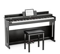 UMOMO 88 Weighted Key Digital Piano with Piano Bench, Hammer Action Electric Piano with Piano Stand, Headphone Jack, 3 Pedal, Full Size Electronic Piano Keyboard for Beginner, Adults, Black