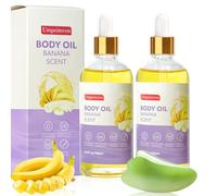 Umpeimvon Banana Juice Body Oil, 2 Pieces, Body Oil with Vitamin C and E, After Shower for Women, Moisturising and Nourishing