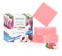 Umpeimvon Pack of 3 Natural Soaps for Women and Men, Handmade Soap, Organic Soap for Face and Body, B Pink, 1 Piece (Pack of 3)