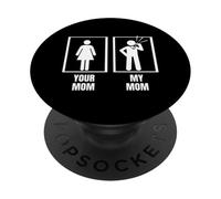 Umpire Your Mom My Mom Son Daughter Funny Referee PopSockets Adhesive PopGrip