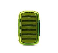 UMPQUA UPG Silicone WP Essential Medium Fly Box - Lightweight Versatile Medium-Sized Waterproof Dustproof Quick-Loading Fly Storage Case - Fly Fishing Tackle Organizer - Hot Green