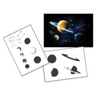 UMR-Design AS-138 Space Airbrushstencil Step by Step Size L