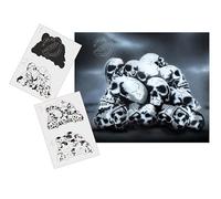 UMR-Design AS-149 Skull heap Airbrushstencil Step by Step Size M