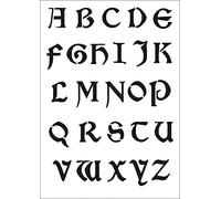 UMR-Design W-644 Font Celtic Textil- / wallstencil Size A4