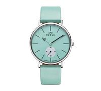 UMR RUHLA Quartz Analogue Wrist Watch Leather Strap Stainless Steel Case Water Resistant to 3 Bar, Green, Strap.