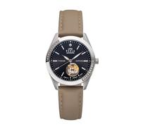 UMR RUHLA Women's Automatic Watch with Leather Strap and Titanium Case Water Resistant to 5 Bar, Silver, Strap.