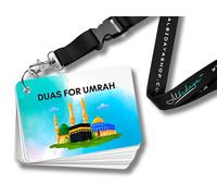 Umrah Dua Cards With Lanyard, Umrah Flash Cards, Step by Step Guide Dua, Umrah Gift, Umrah Prayers and Supplications