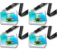 Umrah Dua Cards With Lanyard, Umrah Flash Cards, Step by Step Guide Dua, Umrah Gift, Umrah Prayers and Supplications (Pack of 4)