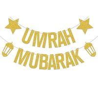 Umrah Mubarak Banner - Umrah Mubarak Decoration Gold