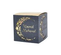Umrah Mubarak Favour Boxes - Elegant Islamic Party Gift Boxes for Umrah Favours, Treats, and Sweets | Perfect for Party Decorations, Muslim Celebrations, and Islamic Gifts