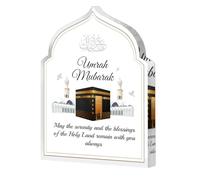 Umrah Mubarak Gifts, Umrah Mubarak Decoration, Umrah Mubarak Cake Topper, Hajj Home Decoration Ramadan Eid Gifts for Family, Muslim Islamic Gifts