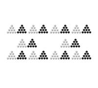 Umsoxhy 200 Pcs Marbles 16mm Glass Marbles Knicker Glass Balls Decoration Color Nuggets Toy Black and White