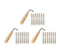 Umsoxhy 21Pcs Tuning Pins with L-Shape Tuning Wrench for Lyre Harp Strings and Other Primitive Stringed Instruments