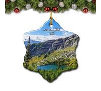 Umsufa American Fork Canyon Utah USA Christmas Tree Ornament Travel Gift Souvenir 3 Inch Porcelain Double Side