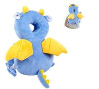 Umtiti Baby Head Protector Pad Safety Pad for Walking & Crawling, Toddlers Head Safety Adjustable Back-Pack,Blue Dinosaur