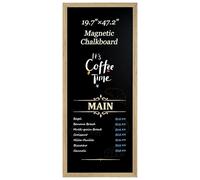 Umtiti Magnetic Surface Chalkboard,50cm x 120cm, Rustic Brown Frame，Wall Black Board to Use at Home, Office, and Restaurant Sign，HB-50120QZ