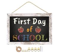 Umtiti Magnetic Surface Chalkboard, 8.7" * 12.6", Vintage White Wood Frame，Wall Black Board to Use at Home, Office, and Restaurant Sign，Chalkboard-WH2232-US