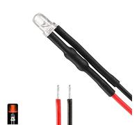 UMTMedia® 1 Piece 3mm Constant Orange 12V Pre-Wired LEDs Lamp Wired LED 9V 12 Volts