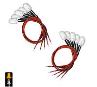 UMTMedia® 10 Pieces 10mm Constant Yellow 12V Pre-Wired LEDs Lamp Wired LED 9V 12 Volts
