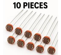 UMTMedia® 10 x GL5528 Light Dependent Resistors (LDR's) Photoresistors Diodes 150V 5mm 100mw sensitive sensors For Arduino Raspberry PI