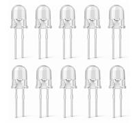 UMTMedia 10 x RGB Flashing 3mm Ultra Bright LEDs Clear LED Bulb