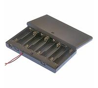 UMTMedia® 1Pc of 8 Slot AA Closed Battery Holder Box PCB Enclosure For Arduino PI