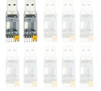 UMTMedia® 2 Pieces USB To RS232 CH340G 5V 3.3V TTL Converter Serial Programmer Adapter